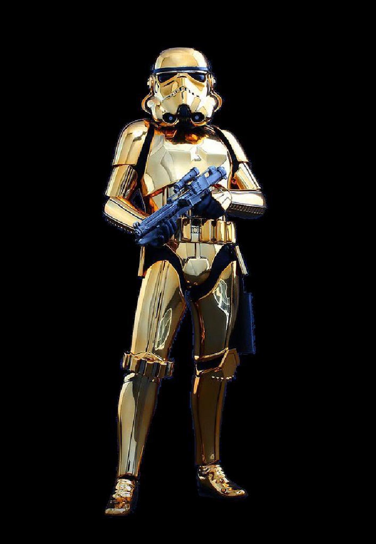 Figure Hot Toys MMS364 - Star Wars - Stormtrooper Gold Chrome Version