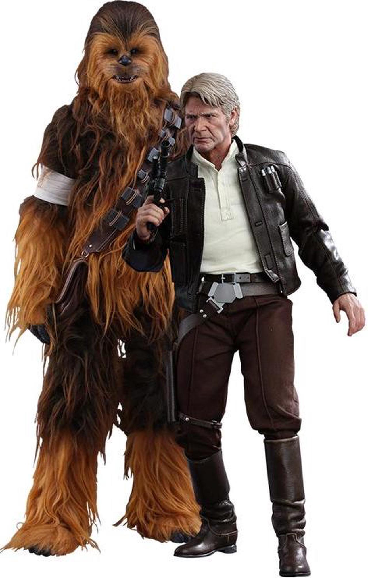 Figure Hot Toys MMS376 - Star Wars : The Force Awakens - Han Solo And Chewbacca