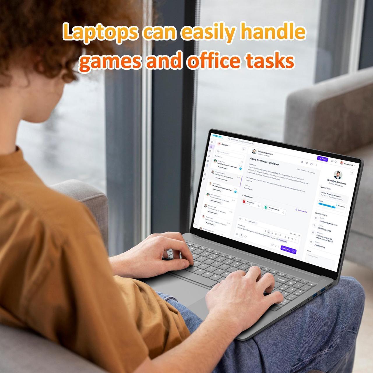 Alt view image 7 of 7 - Auusda 15.6" Gaming Laptop w/AMD Ryzen 9 6900HX 3.3-4.9GHz, 16GB DDR5 RAM(Dual Channel SODIMM×2), 1TB M.2 NVMe SSD(Slot*2), Windows 11 Pro Laptop Computer, Metal Case