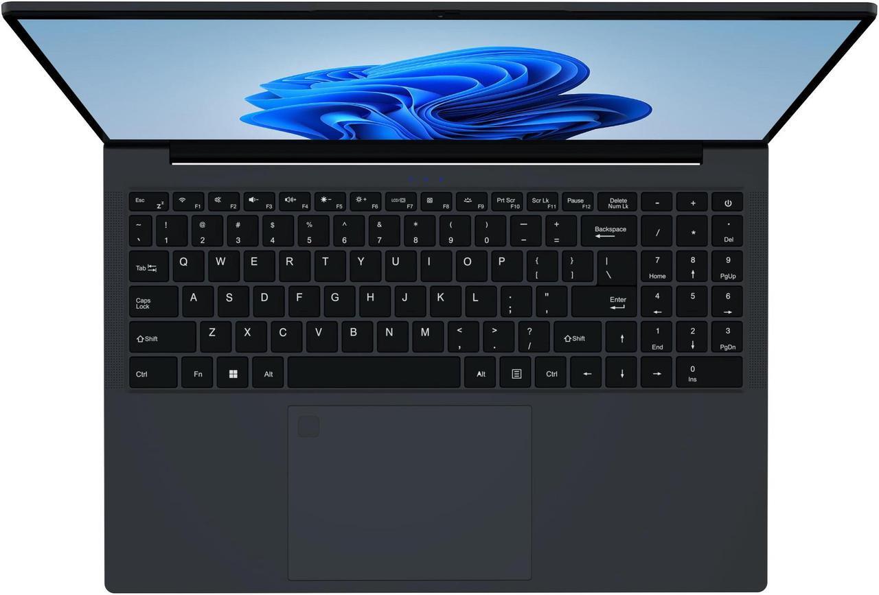 Alt view image 3 of 7 - Auusda 16" Business Laptop, Windows 11 Pro Laptop Computer, AMD Ryzen 3250U, 8GB RAM 256GB SSD, Backlight Keyboard, Fingerprint Reader, Webcam Switchprotect, USB-C, Gray