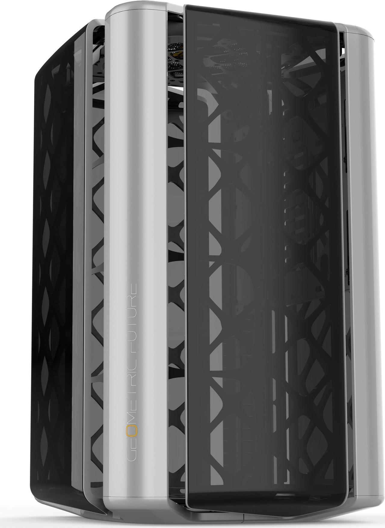 Main image of Geometric Future M2 The ARK Glass Gray, High Airflow Open Frame, mATX/Mini ITX Gaming Case, Crystal Coating, Support 350mm GPU, ATX PSU, Type C Hub, 360 Radiator, GEO-M2-GG (PC Case ONLY)