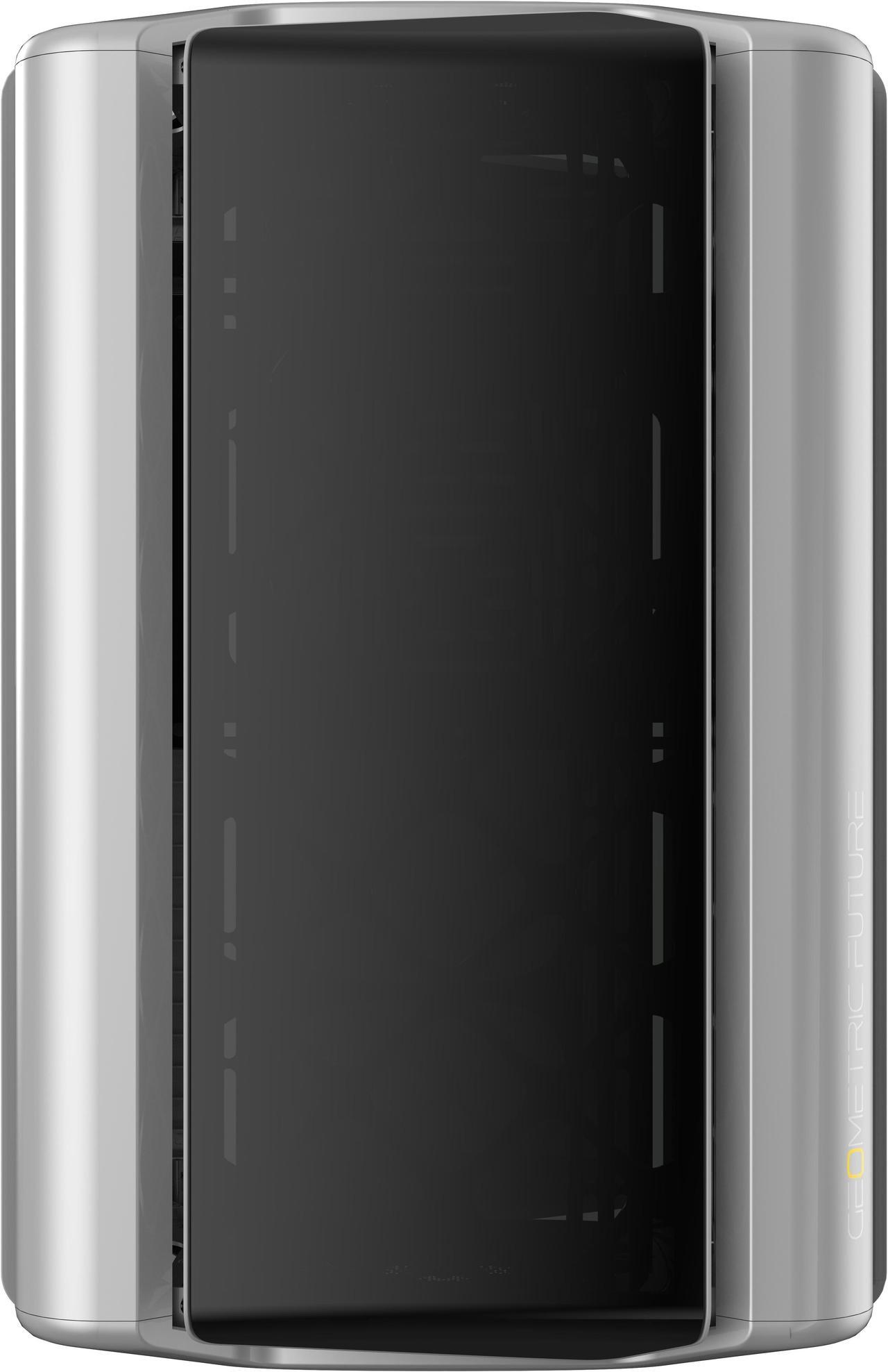 Alt view image 3 of 7 - Geometric Future M2 The ARK Glass Gray, High Airflow Open Frame, mATX/Mini ITX Gaming Case, Crystal Coating, Support 350mm GPU, ATX PSU, Type C Hub, 360 Radiator, GEO-M2-GG (PC Case ONLY)