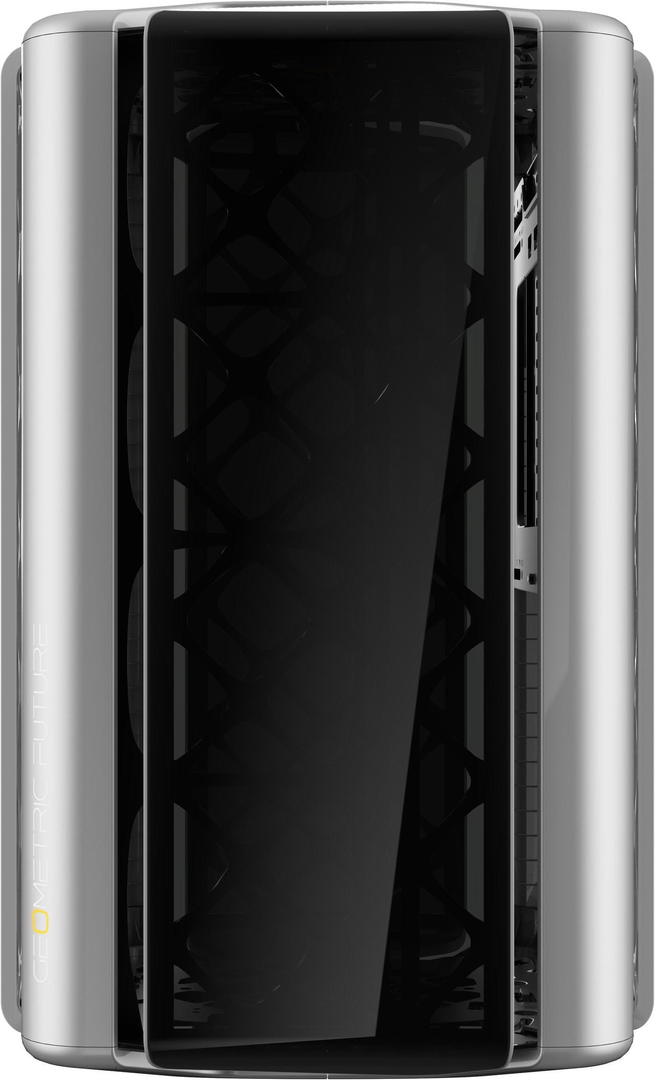 Alt view image 2 of 7 - Geometric Future M2 The ARK Glass Gray, High Airflow Open Frame, mATX/Mini ITX Gaming Case, Crystal Coating, Support 350mm GPU, ATX PSU, Type C Hub, 360 Radiator, GEO-M2-GG (PC Case ONLY)