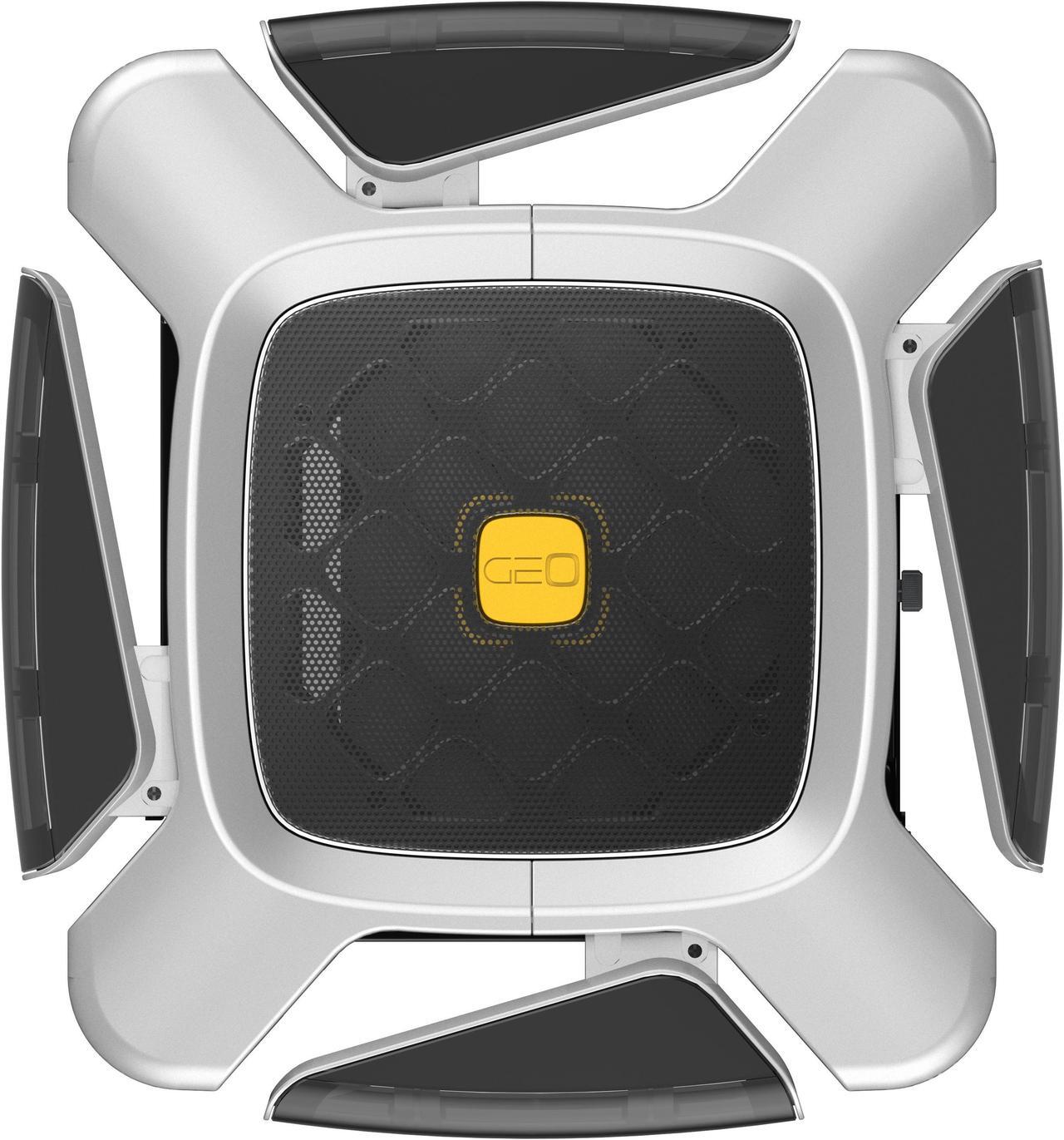 Alt view image 4 of 7 - Geometric Future M2 The ARK Glass Gray, High Airflow Open Frame, mATX/Mini ITX Gaming Case, Crystal Coating, Support 350mm GPU, ATX PSU, Type C Hub, 360 Radiator, GEO-M2-GG (PC Case ONLY)