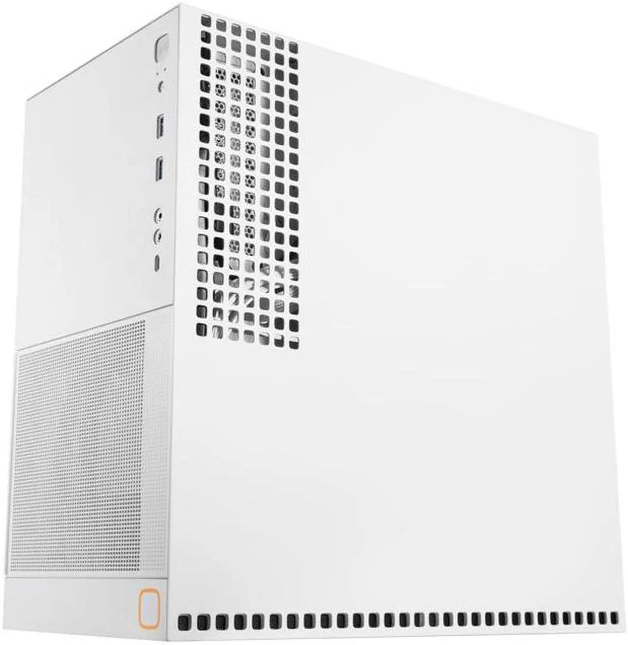 Alt view image 3 of 7 - Geometric Future M4 King Arthur White mid/Mini Tower, E-ATX/ATX Gaming Case, Glass/ 1.2mm Steel, Vertical Air Tunnel Design, Type C, 360/240 Radiator, Vertical GPU Mount, GEO-M4-KAW(PC Case ONLY)