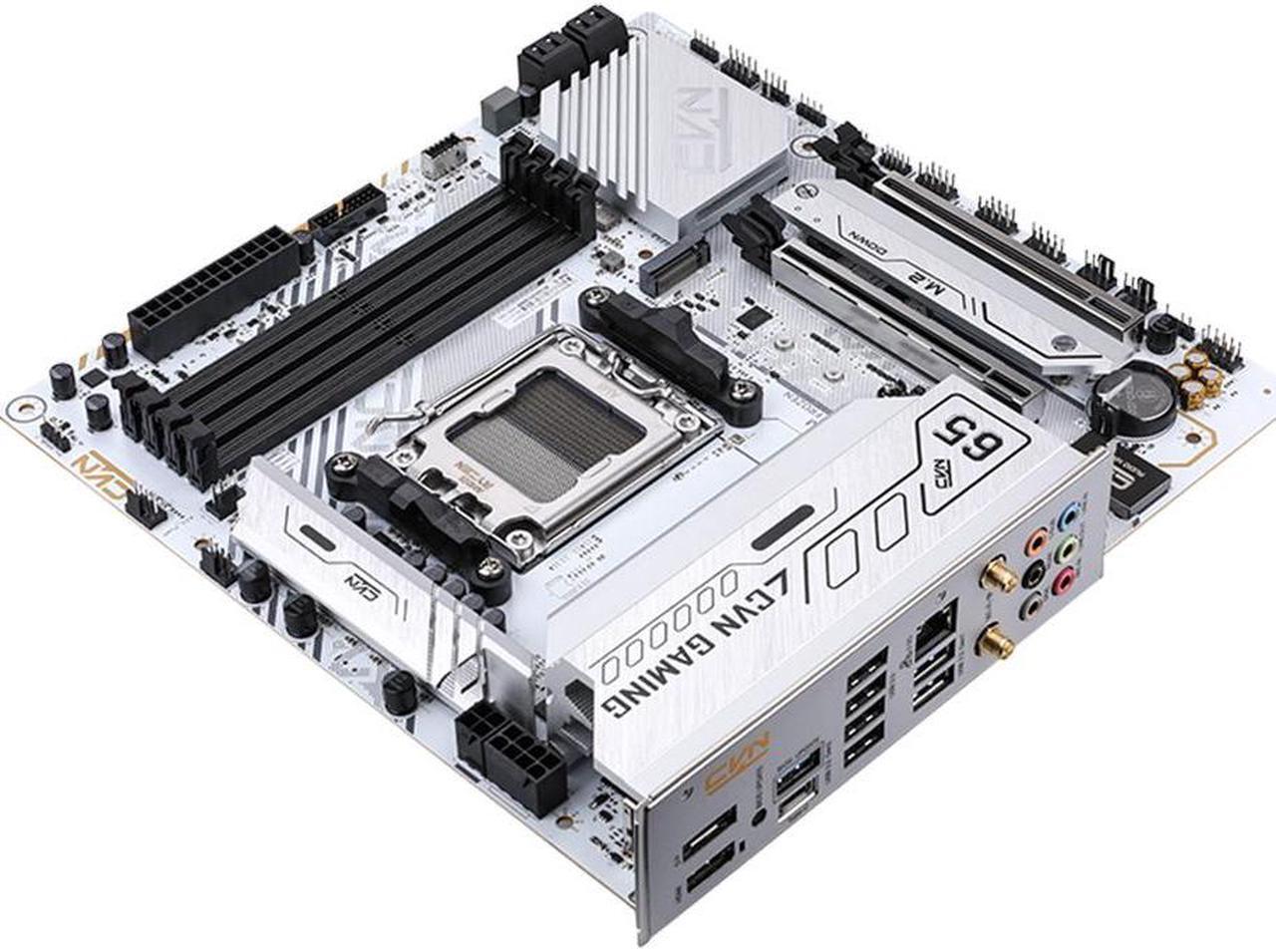 Alt view image 5 of 6 - Colorful CVN B650M GAMING FROZEN V14 White Motherboard DDR5 RAM 2*PCIe 5.0 x4 M.2 SSD/3.2 Gen 2 10Gbps Type-A AX200 WIFI 6 Wireless Bluetooth 5.2