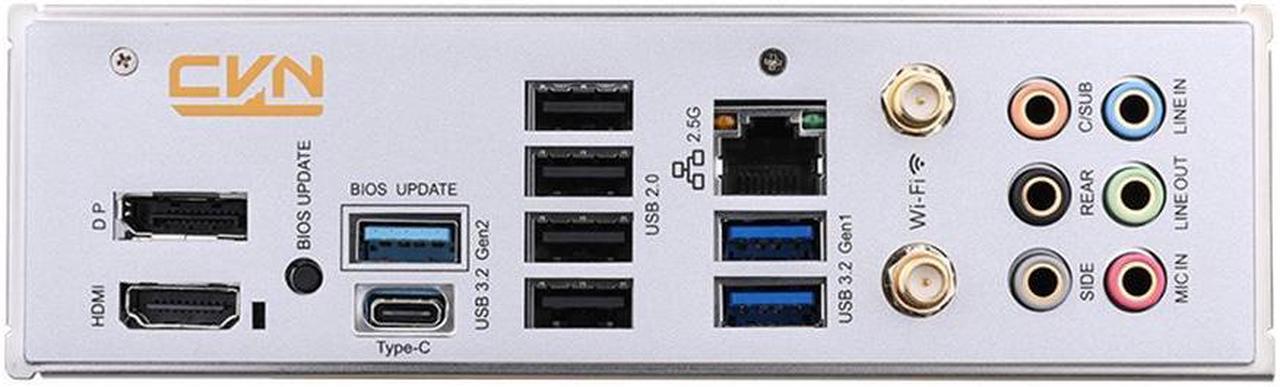 Alt view image 3 of 6 - Colorful CVN B650M GAMING FROZEN V14 White Motherboard DDR5 RAM 2*PCIe 5.0 x4 M.2 SSD/3.2 Gen 2 10Gbps Type-A AX200 WIFI 6 Wireless Bluetooth 5.2
