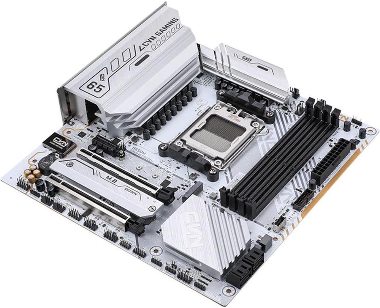 Alt view image 6 of 6 - Colorful CVN B650M GAMING FROZEN V14 White Motherboard DDR5 RAM 2*PCIe 5.0 x4 M.2 SSD/3.2 Gen 2 10Gbps Type-A AX200 WIFI 6 Wireless Bluetooth 5.2