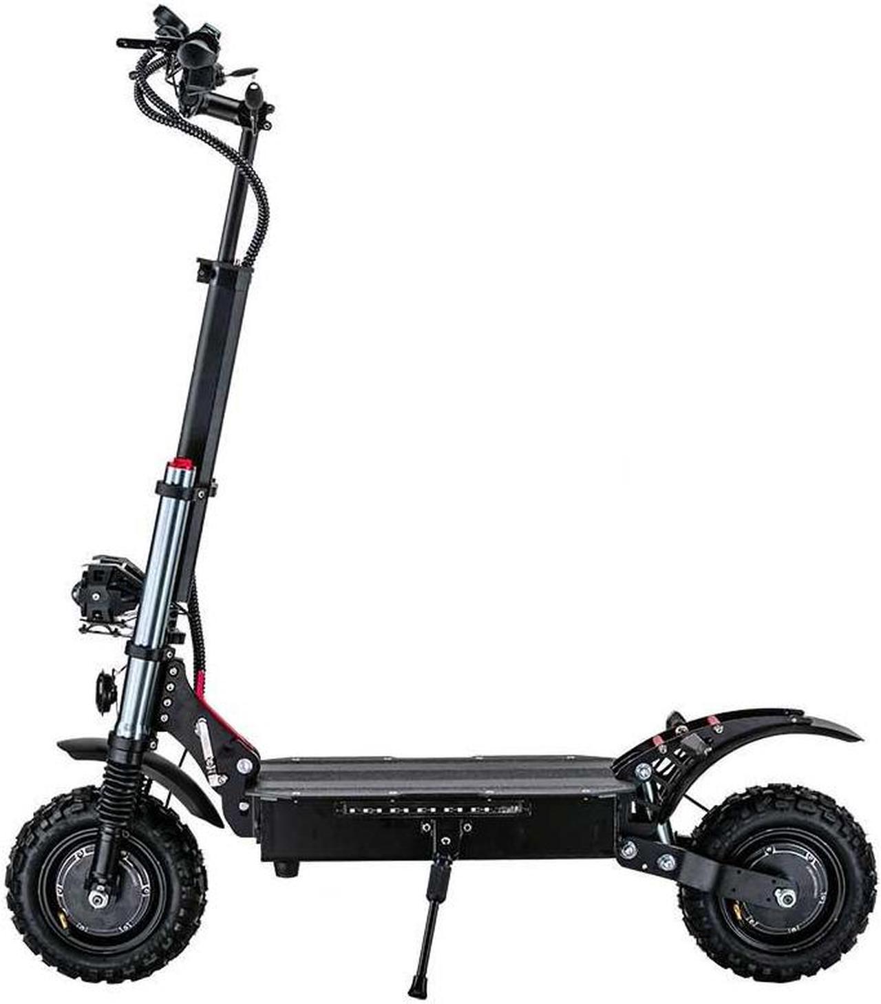 Alt view image 5 of 7 - TEEWING X5 Electric Kick Scooter with Seat, 6000W Brushless Dual-Motor up to 75 Miles Range, Folding Electric Scooter for Adult Max Speed 55Mph with 60V 38Ah Battery 11 Inch Off-Road Tires