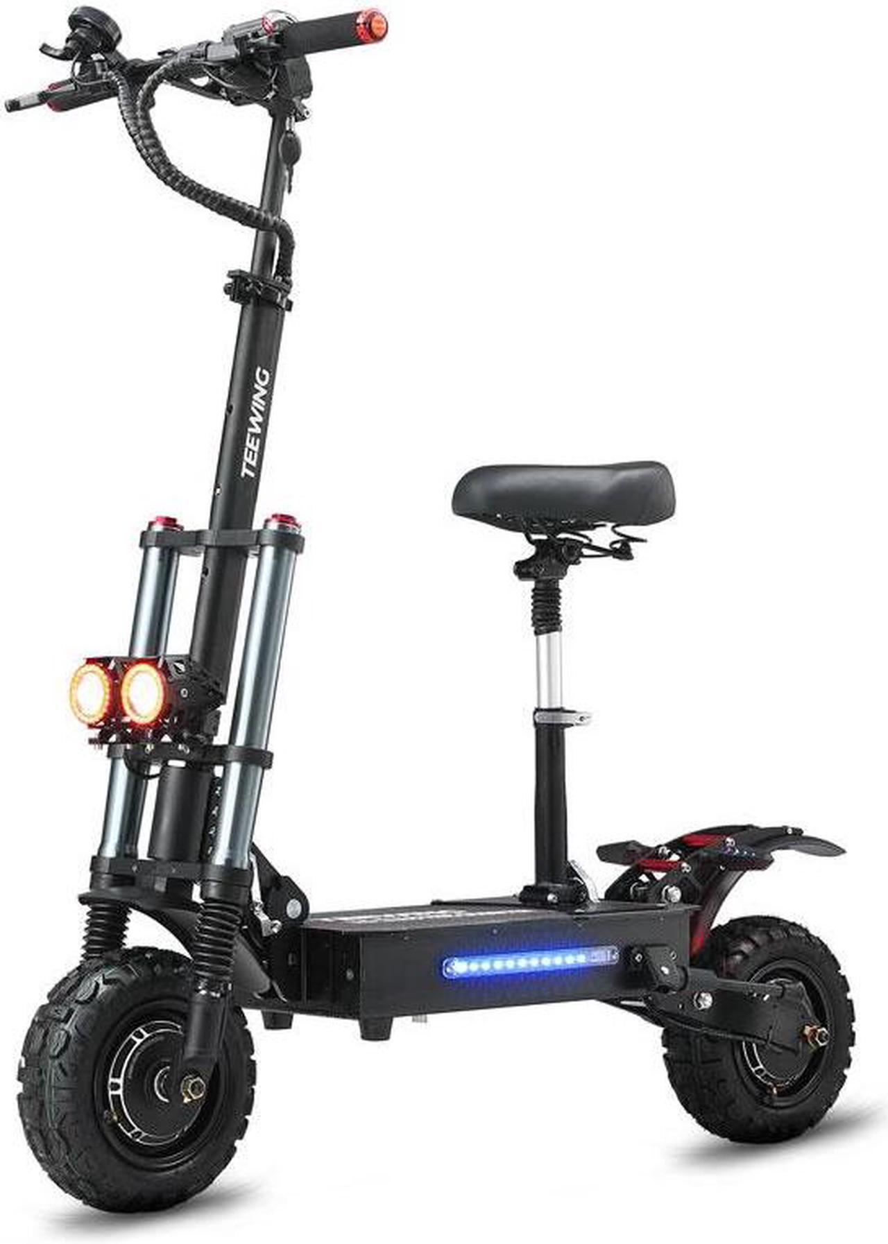 Main image of TEEWING X5 Electric Kick Scooter with Seat, 6000W Brushless Dual-Motor up to 75 Miles Range, Folding Electric Scooter for Adult Max Speed 55Mph with 60V 38Ah Battery 11 Inch Off-Road Tires