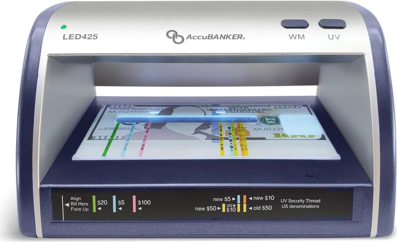 Alt view image 5 of 5 - LED425 Counterfeit Bill/Document Validator with Guide