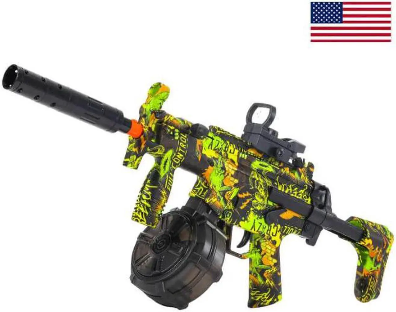Main image of biu blaster Electric Gel Ball Blaster MP5-K Drum Fed Graffiti Kids Toy(US stock)