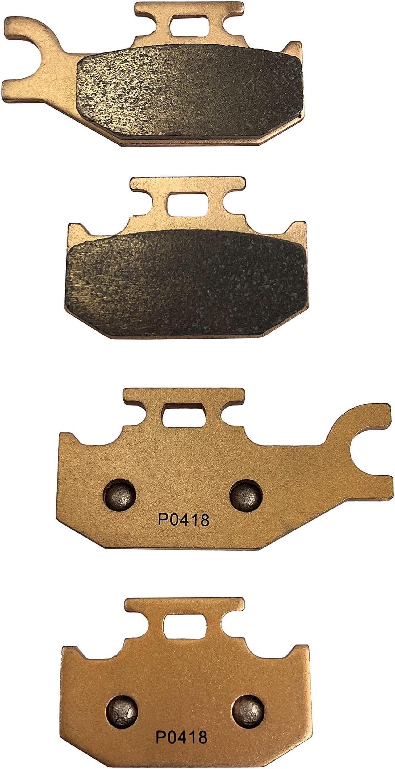 Demon Powersports Front Left, Rear Left Sintered Brake Pads for Yamaha Rhino 450/660, Raptor 700, Sintered Metallic Material Better Grip, Reduced Brake Fade (See Fitment Details in Description)