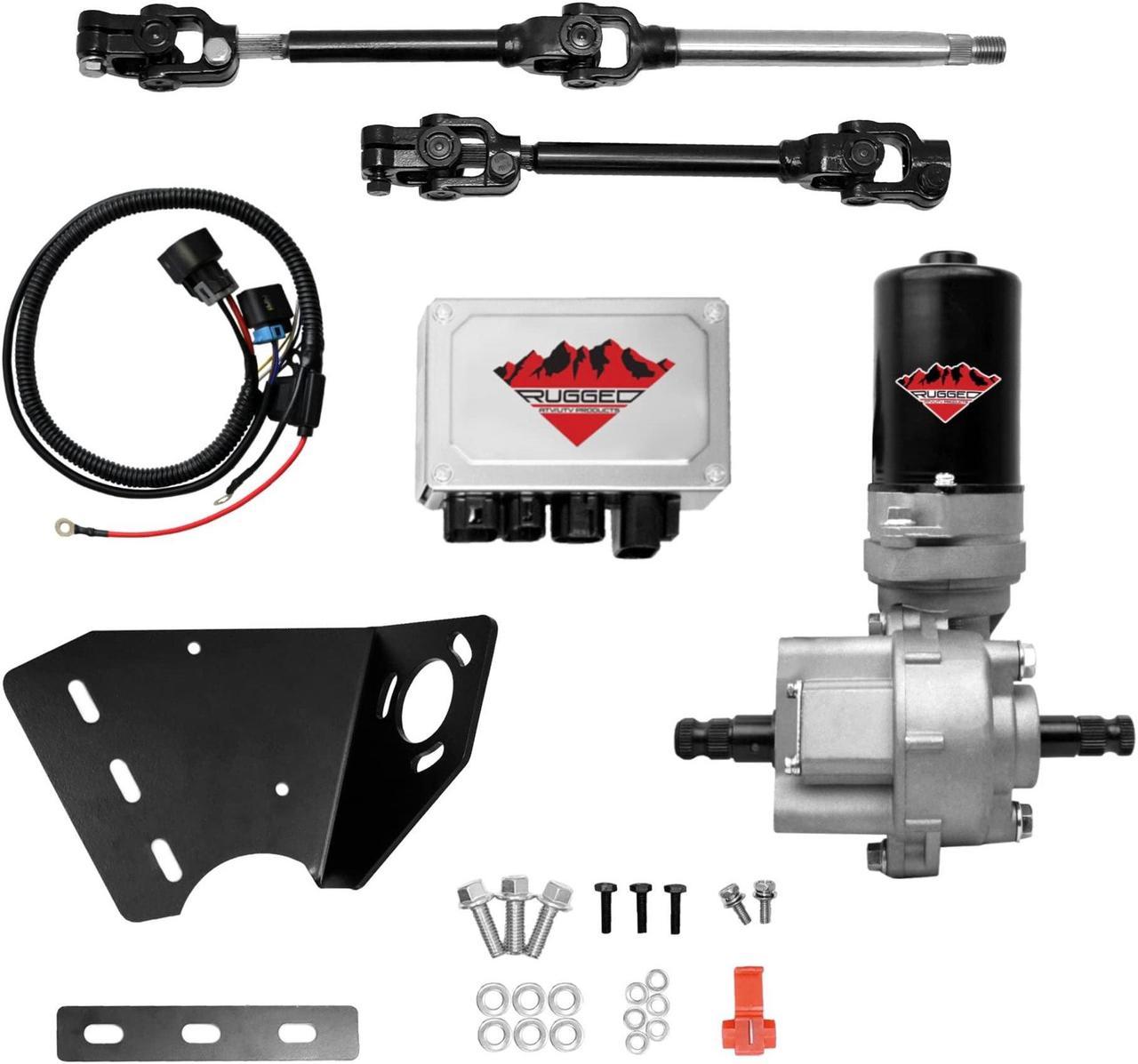 Rugged Front Electric Power Steering Kit for Polaris Ranger 900/1000/Diesel, is A Bolt on System, Gets Rid of Wheel Jerk/Bump Steer When Navigating Rough Terrains, See Fitment Details in Description