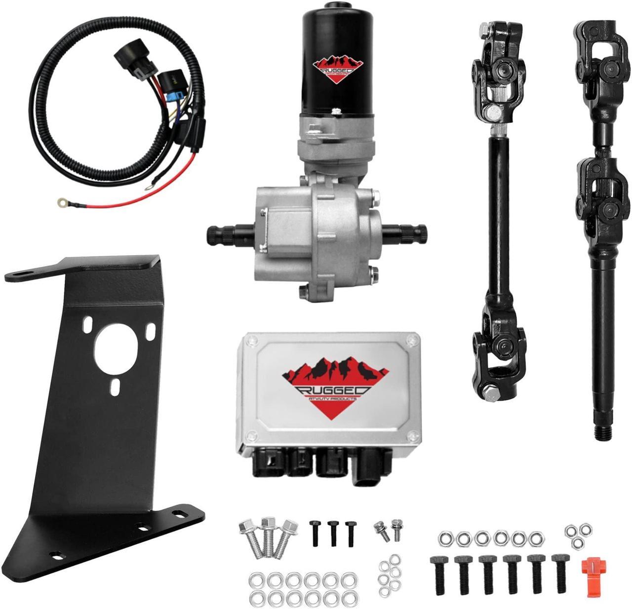 Rugged Front Electric Power Steering Kit for (2011-13) Polaris RZR 900, Is A Bolt on System, Steers Easily & Gets Rid of Wheel Jerk/Bump Steer When Navigating Rough Terrains, Make Your Ride Better