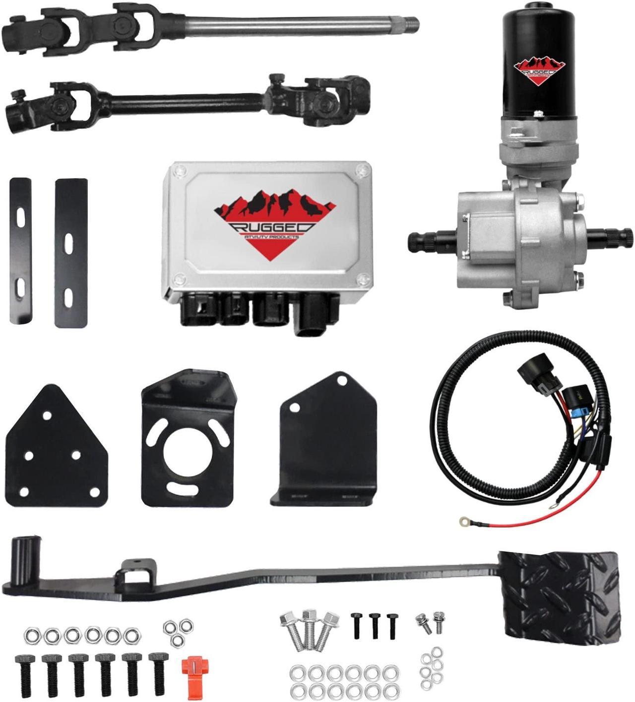 Rugged Front Electric Power Steering Kit for (2014) Honda Polaris Ranger 570, A Bolt on System, Steers Easily & Gets Rid of Wheel Jerk/Bump Steer When Navigating Rough Terrains, Make Your Ride Better