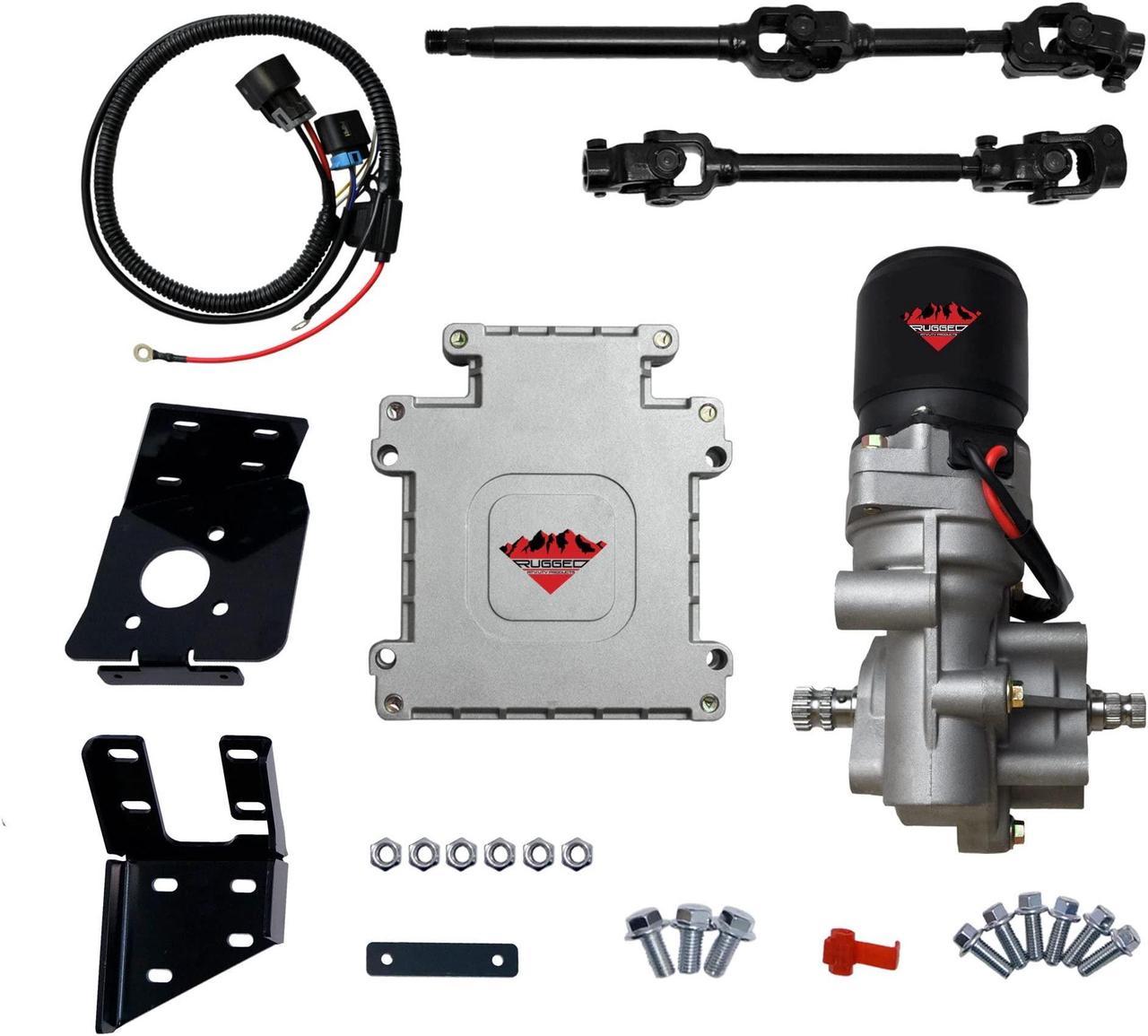 Rugged Front Electric Power Steering Kit for Polaris Sportsman 450/500/570/800//ETX, Is A Bolt On System, Steers Easily When Navigating Rough Terrains, See Fitment Details in Description