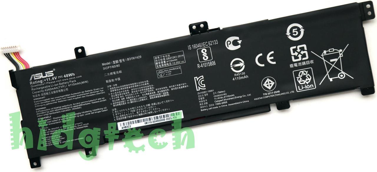 New Genuine B31N1429 Battery for ASUS VivoBook A501L A501LX A501LB5200 K501U K501LX K501UX K501UW K501UB K501L K501LB V505L Series 0B200-01460000, 0B200-01460100