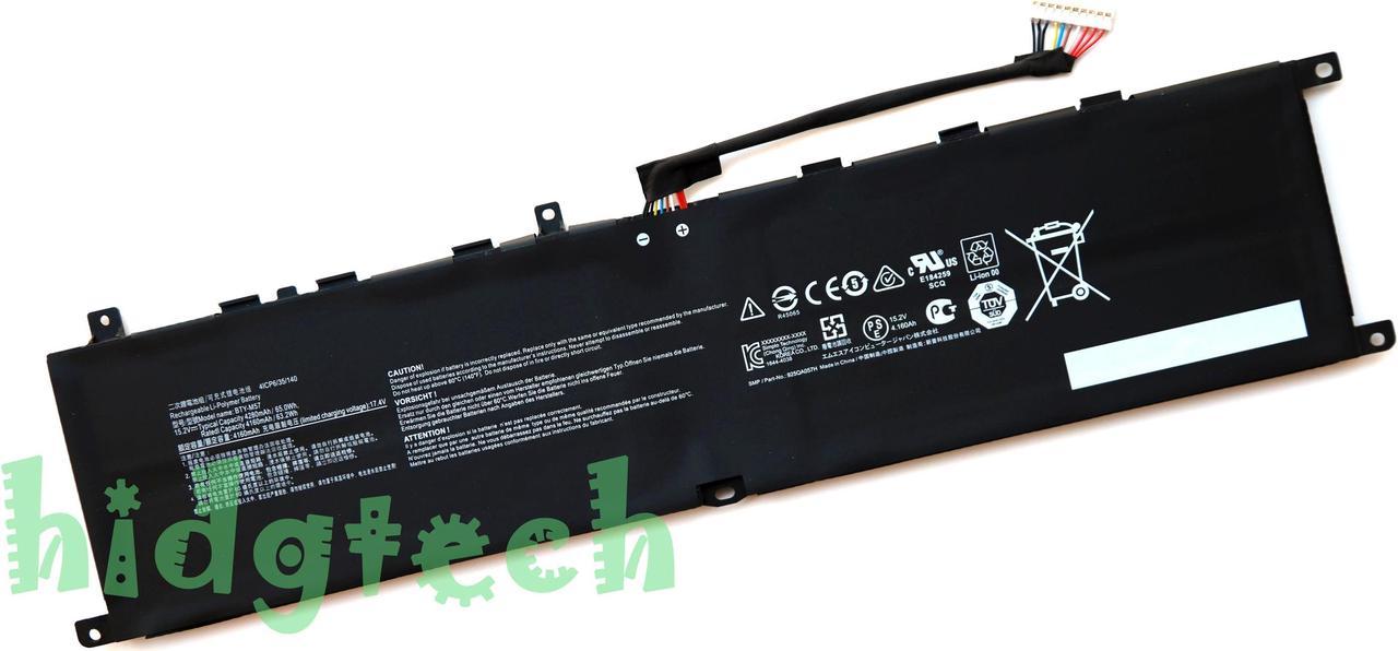 NEW Genuine BTY-M57 Battery for MsiStormtrooper 2 Pro GP66 GP76 MS-17K3 Leopard 10UG 11UG 11UH Vector GP66 GP76 12UE 12UG 12UGS 12UH Series 4ICP6/35/140