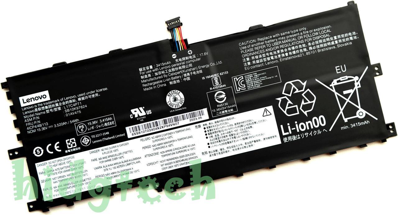 New Genuine L17M4P71 L17C4P71 L17M4P73  01AV474 01AV475  01AV499 Battery for ThinkPad X1 Yoga 3rd Gen 2018 Series SB10K97623 SB10K97624 SB10K97638