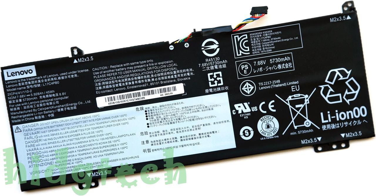 New Genuine L17C4PB0 L17M4PB0 Battery for Lenovo Yoga 530-14IKB Flex 6-14IKB Series 5B10Q16066 5B10Q16067