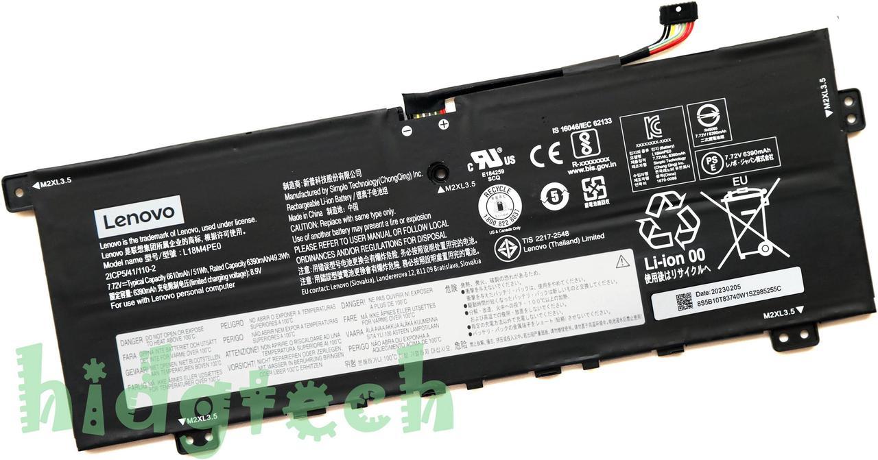 New Genuine L18M4PE0 L18C4PE0 L18L4PE0 Battery for Lenovo Yoga C740-14 C740-14IML C740-15IML Series SB10W67235 SB10W67368 5B10U40209 5B10U40210 5B10W67185 5B10W67296