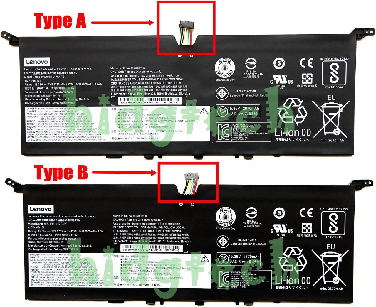 New Genuine L17C4PE1 L17M4PE1 Battery for Lenovo Yoga S730-13IWL IdeaPad 730S-13IWL Series 5B10R32748, 928QA232H, SB10W67305, 41CP4/46/121