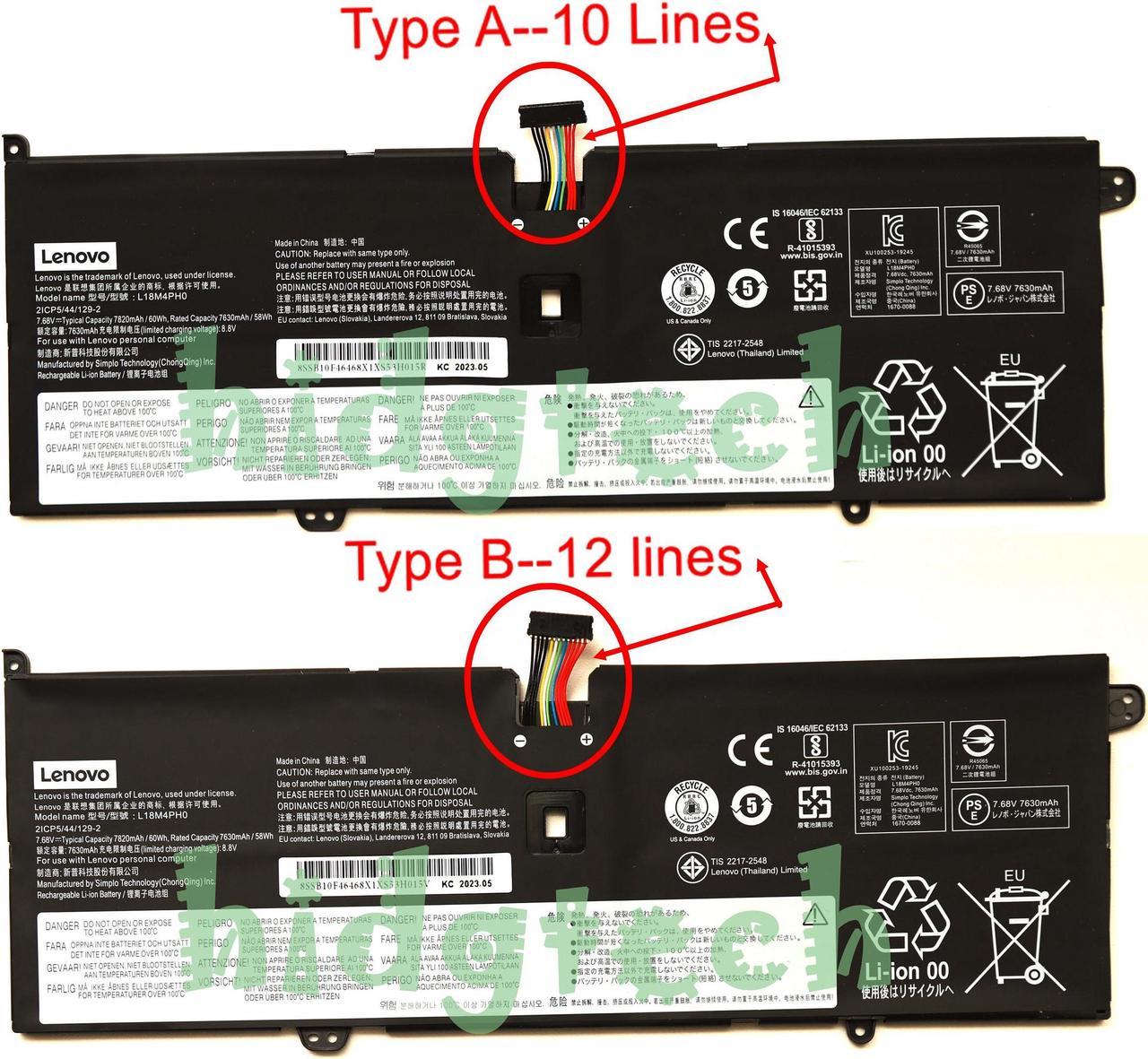 Genuine L18C4PH0 L18M4PH0 Battery for Lenovo Yoga C940 / Yoga C940 14 / Yoga C940-14IIL / Yoga C940 SP/A Series 5B10T11585 5B10T11586 5B10T11686 5B10W67180 5B10W67374 SB10W67323 SB10W67416