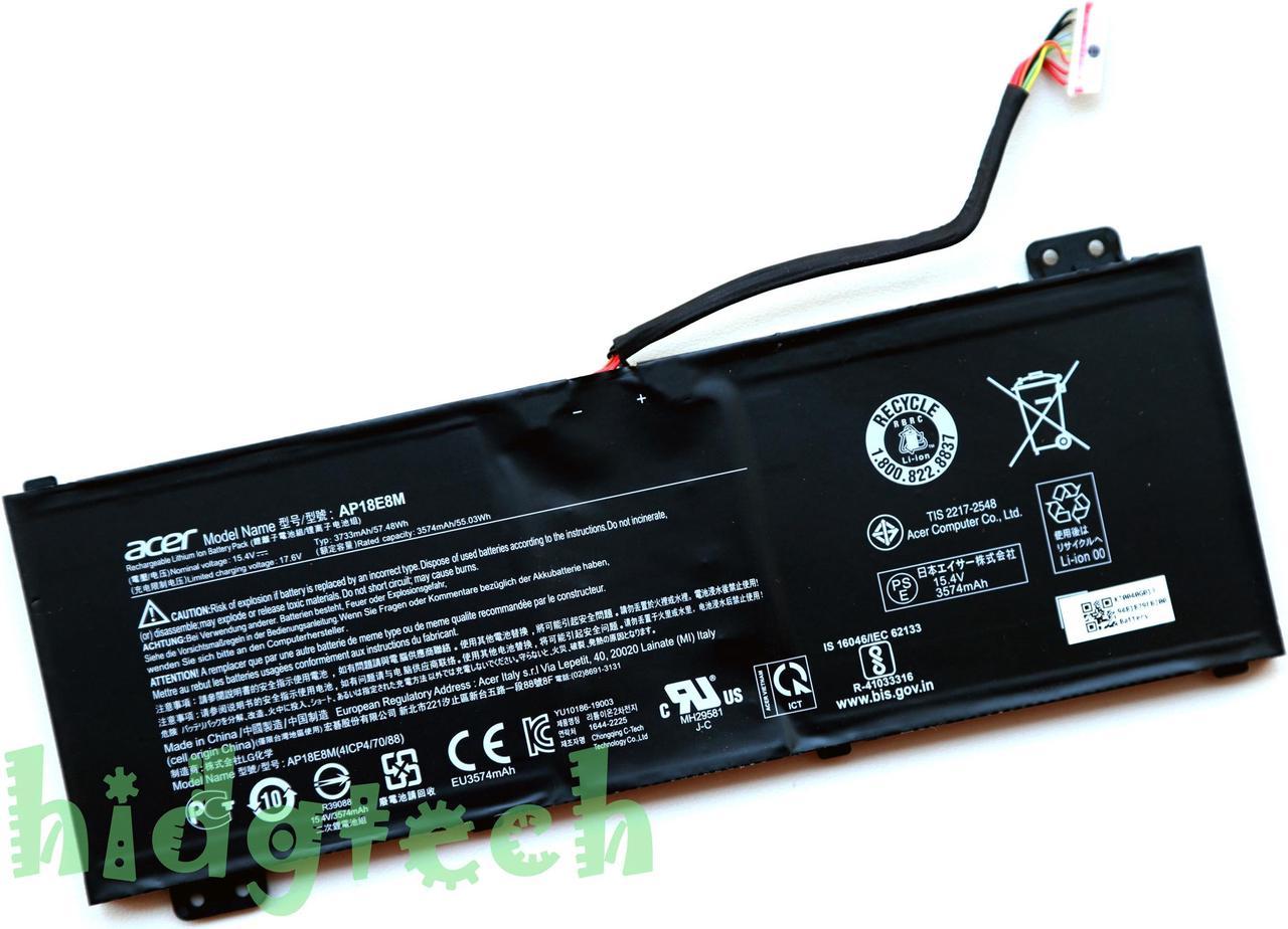 NEW Genuine AP18E7M AP18E8M Battery For Acer Nitro 5 AN515-54 AN517-51 Nitro 7 AN715-51