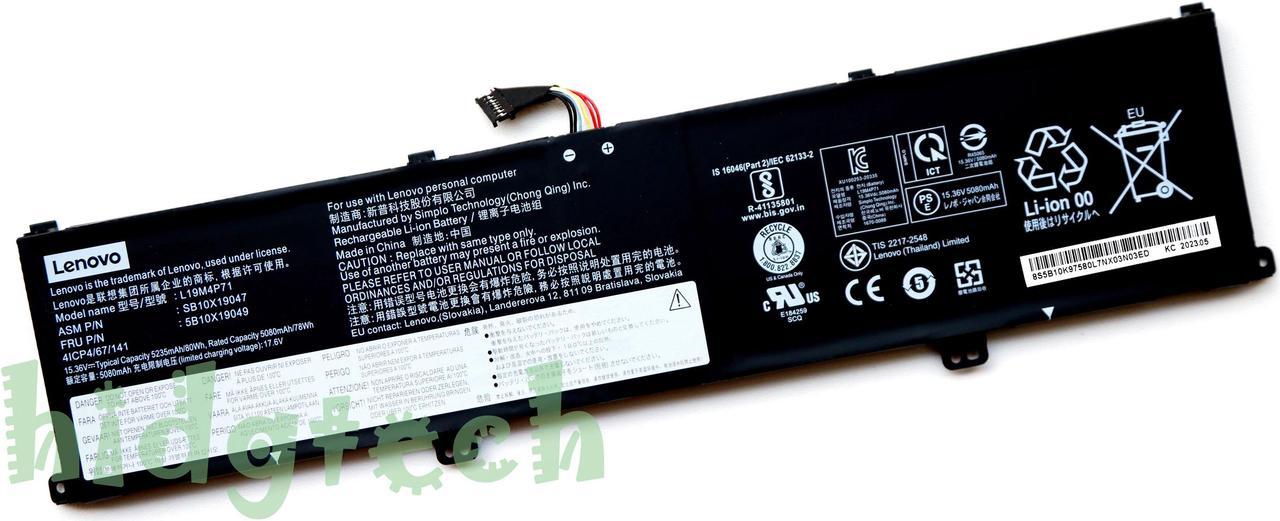 NEW Genuine L19M4P71 L19C4P71 L19L4P71 Battery for Lenovo ThinkPad P1 X1 Extreme Gen 3rd 2020 Series SB10X19047 5B10X19049