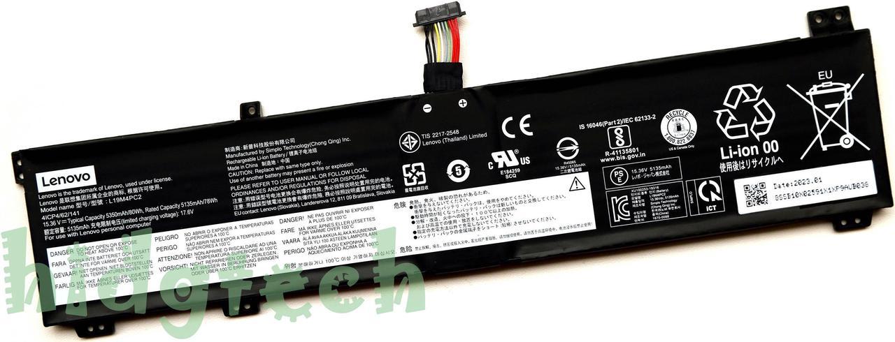 New Genuine L19C4PC2 L19M4PC2 Battery for Lenovo Legion 5i-17 7 7i C7 15IMH 15IMH05 Series 5B10W86189 SB10W86197 SB10W86199