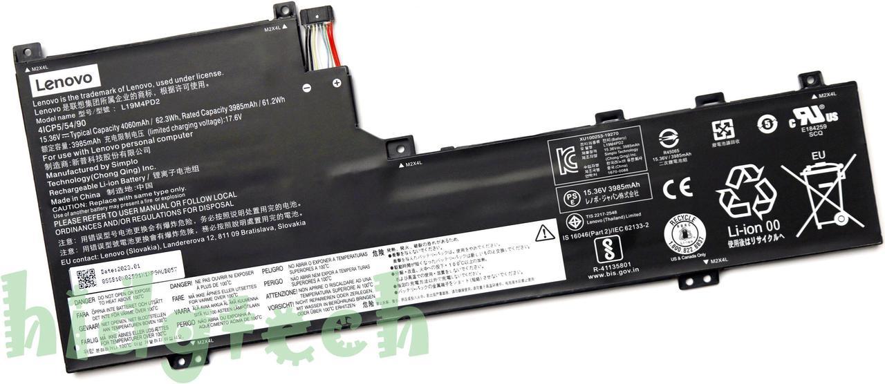 New Genuine L19L4PD2 L19M4PD2 Battery for Lenovo Yoga S740-14IIL-81RT 81RM 81RS  Series 5B10U97772 5B10U97773 SB10W67348 SB10W67352, 4ICP5/55/90