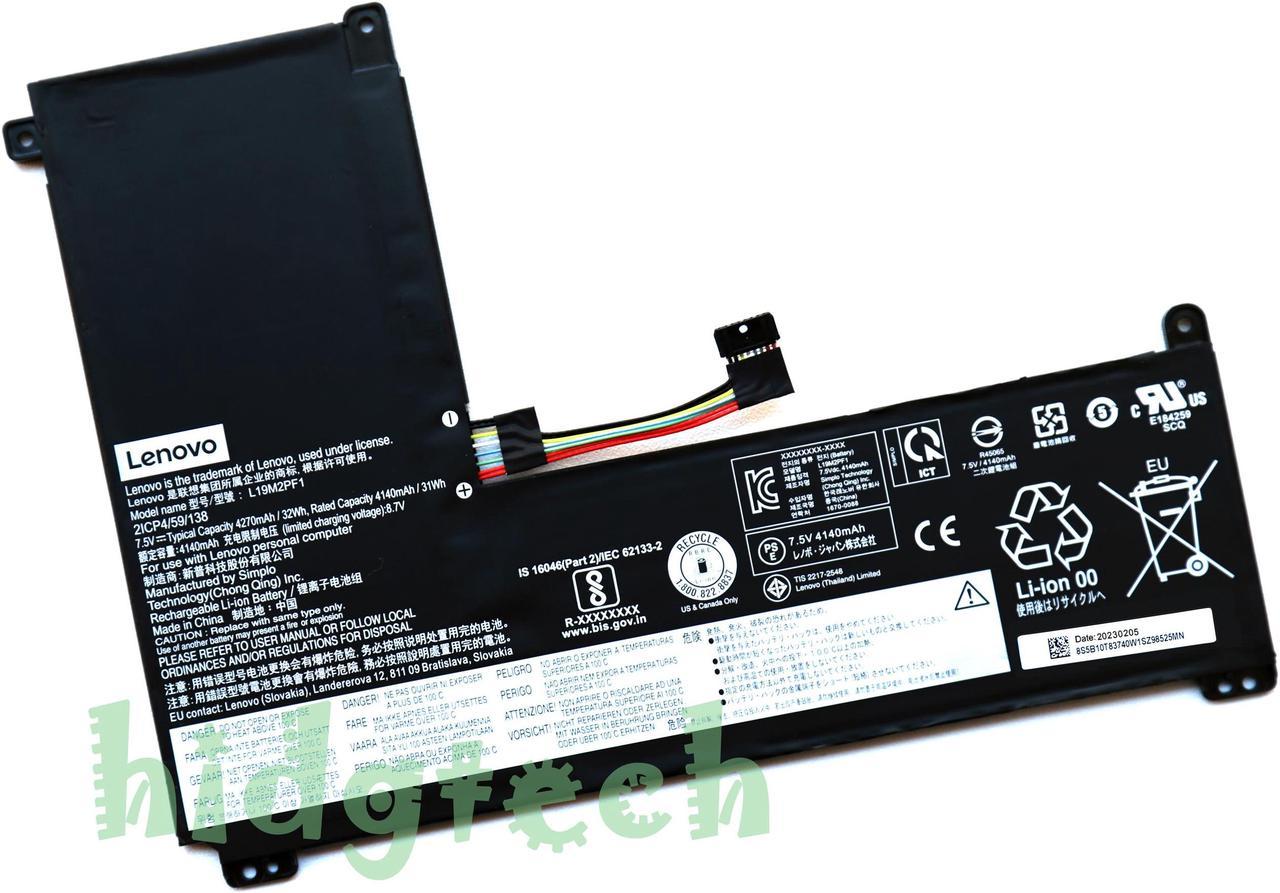 NEW Genuine L19C2PF1 L19L2PF1 L19M2PF1 Battery For Lenovo IdeaPad 1-11IGL05 1-14IGL05 Series SB10W42960 2ICP4/59/138