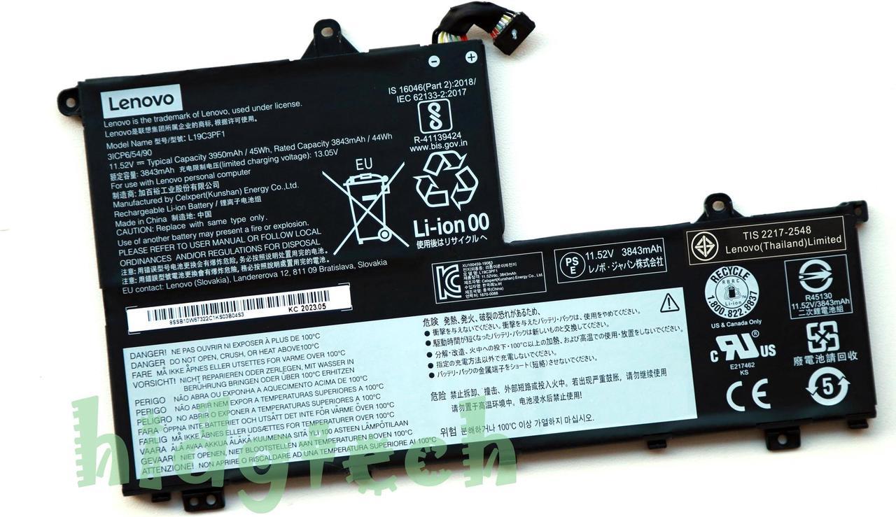 New Genuine L19C3PF1 L19L3PF1 L19M3PF1 Battery for ThinkBook 14-IIL 14-IML 15-IIL 15-IML Series ((Not work with Lenovo ThinkBook 14s)