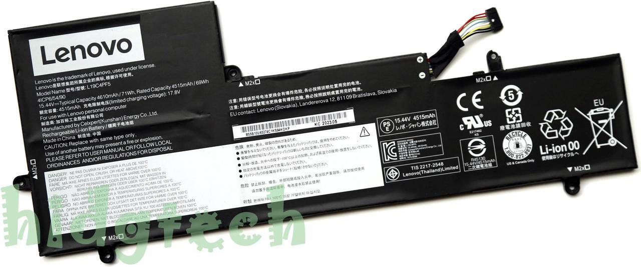 NEW Genuine L19C4PF5 L19M4PF5 Battery For Lenovo Yoga Slim 7-15IIL Series 5B10W65278 5B10W65281 SB10W65293 SB10W65279 41CP6/54/90