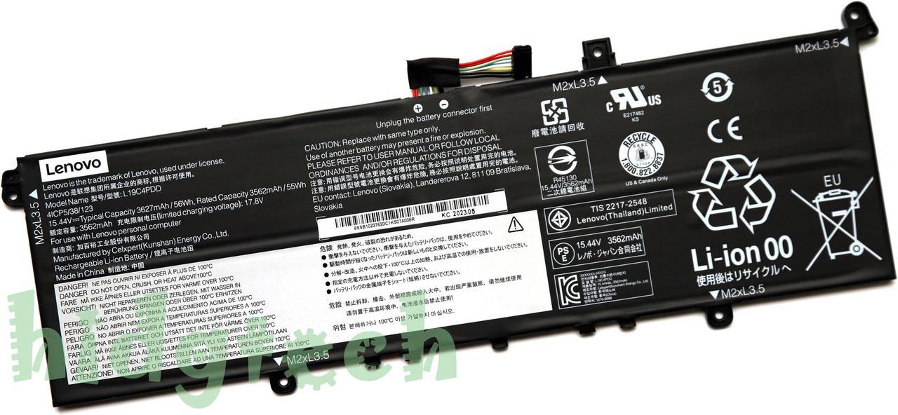 New Genuine L19C4PDD L19M4PDD L19D4PDD Battery for Lenovo ThinkBook 13S 14S G2 ITL Series SB10Z37616, SB10Z37619