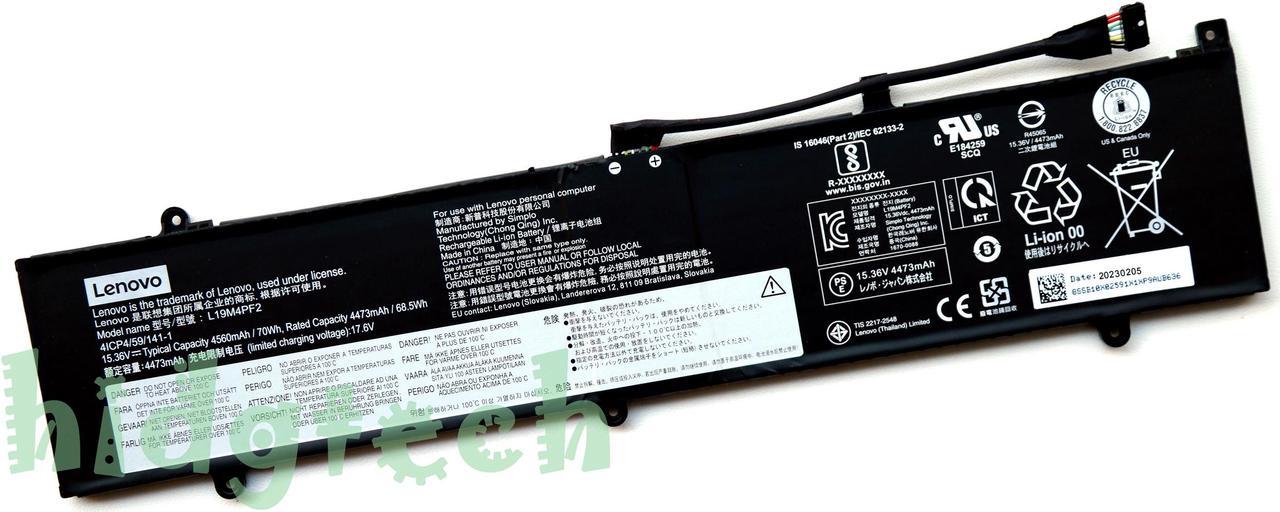 NEW Genuine L19C4PF2 L19M4PF2 SB10X18189 Battery For Lenovo Yoga Slim 7 15-15IIL 15IMH S750-15 / Yoga 7-15IMH05 / Yoga Slim 7 15 / Yoga Slim 7 15-15IIL / Yoga Slim 7 15-15IMH / Yoga Slim 7 S750-15