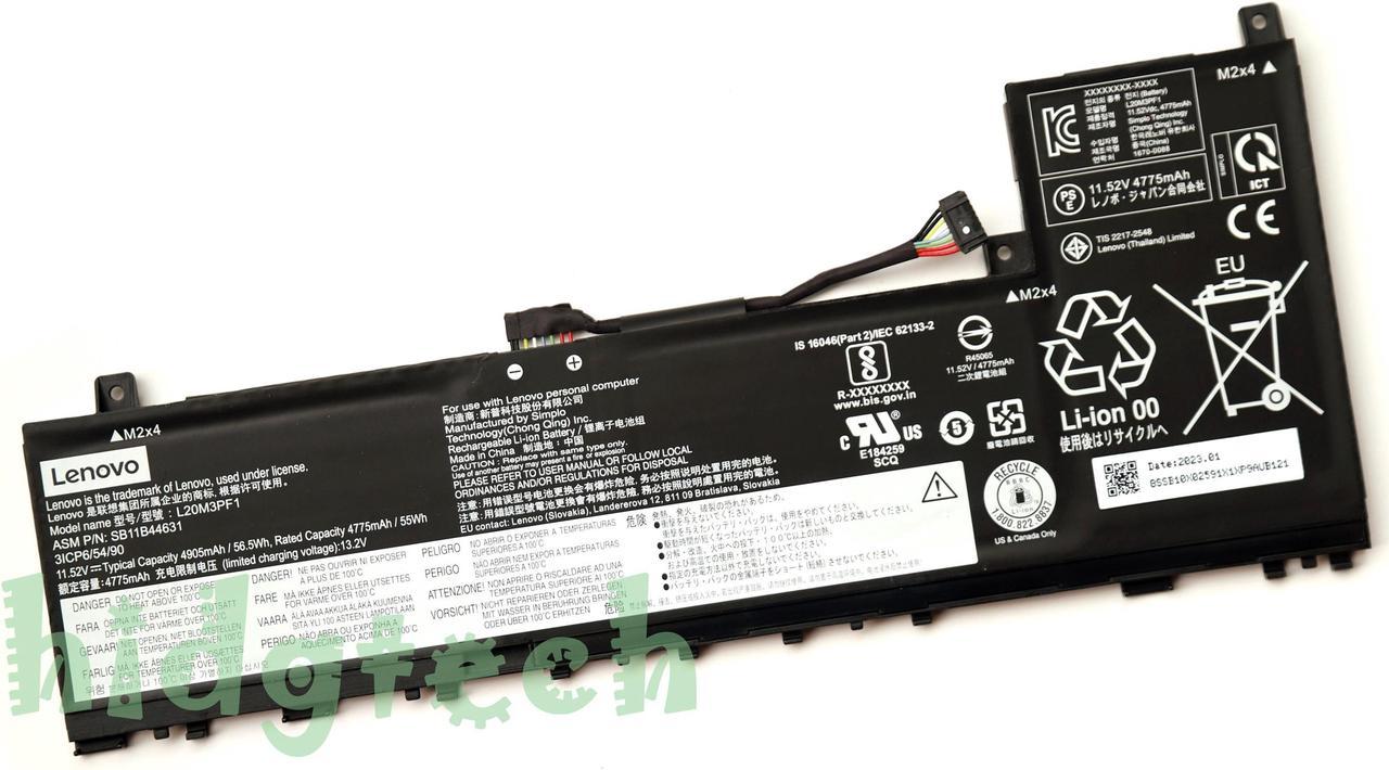 NEW Genuine L20C3PF1 L20D3PF0 L20L3PF1 L20M3PF1 Battery For Lenovo Air14+ ACH/ITL/ACN 2021 Series SB11B44631  31CP6/54/90