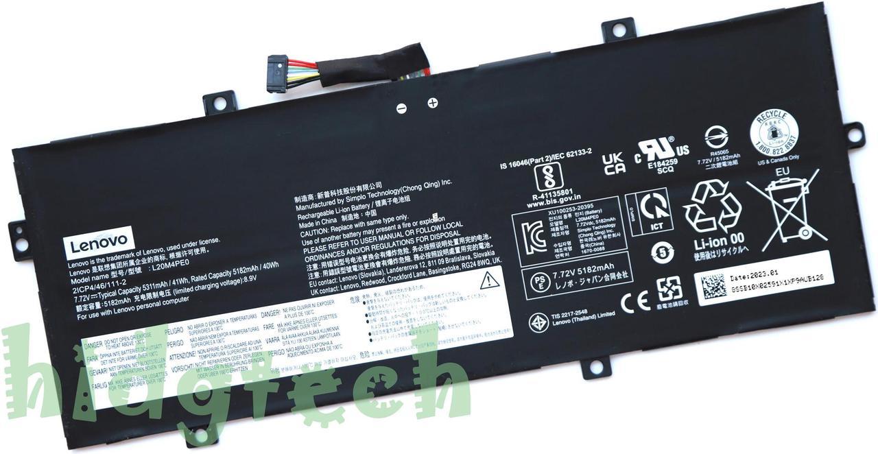 NEW Genuine L20C4PE0 L20M4PE0 Battery for Lenovo Yoga Duet 7 13ITL6 82MA004PTA 82MA003QMB 82MA009LPH 82MA002QRM Series SB11B44629 SB11B44630