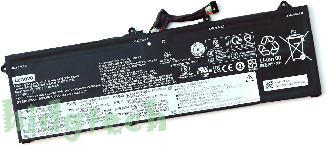 New Genuine L21C4PD8 L21D4PD8 L21L4PD8 L21M4PD8 Battery for Lenovo ThinkBook 16 G4+ IAP ARA Series 41CP6/40/132