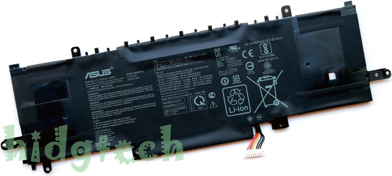 New Genuine C31N1841 Battery for ZenBook Edition 13 UX334 UX334FA  UX334FL UX434FL UX463FL UX433FAC UX434DA UM433DA UM433IQ UM434DA UM434IQ Series 0B200-03420200, 3ICP5/70/81