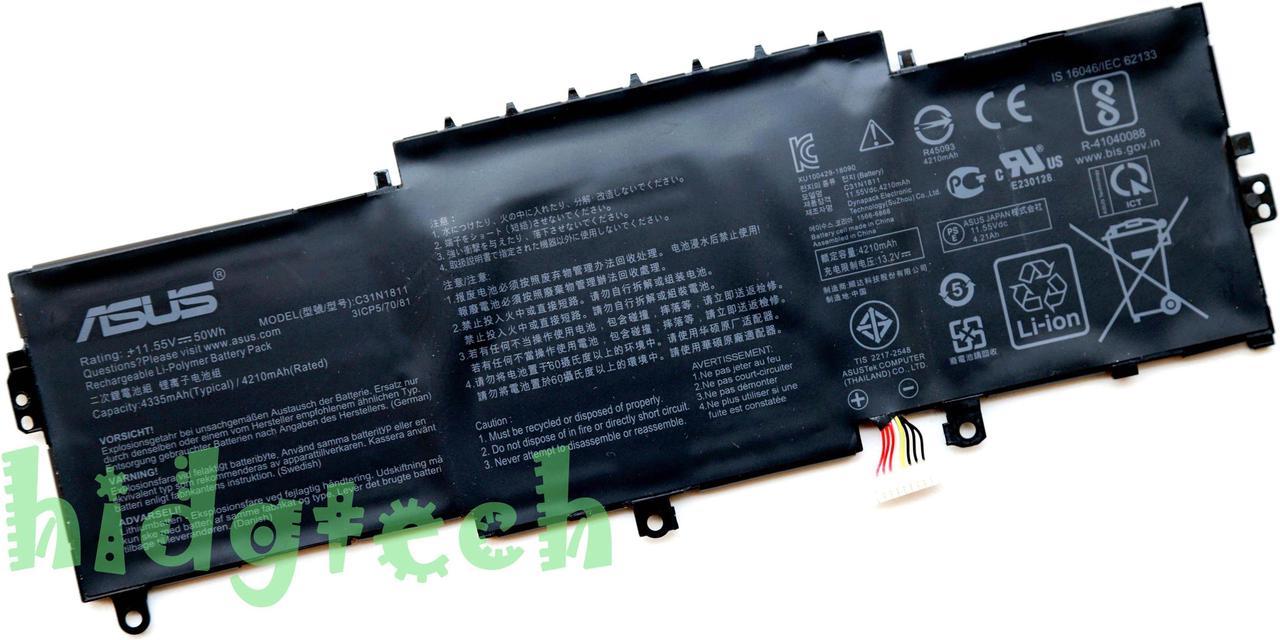 New Genuine C31N1811 Battery for ASUS ZenBook 14 UX433 UX433F UX433FA UX433FN UX433FQ U4300 U433FN U4300FN U4300F U4300FA BX433F RX433FN Series 0B200-03080000, 3ICP5/70/81