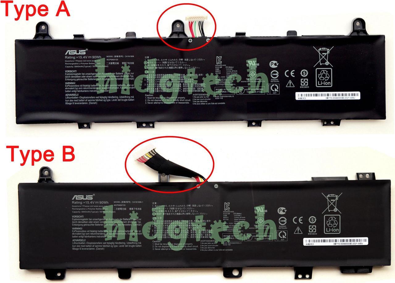 NEW Genuine C41N1906 C41N1906-1 Battery For ASUS TUF Gaming A15 FA506 FA506IV FA506IV.314 TUF506 FA506IV-AL011T Gaming F15 FX506 FX506LU FX506H FA506I A17 FA706IU FX706 FA706I FX706H FX706HE