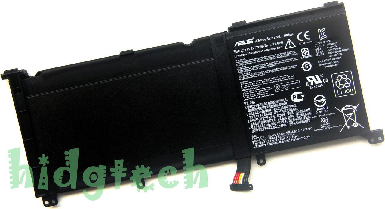 New Genuine C41N1416 Battery for Asus ZenBook G501 G601J N501 N501L UX501LW UX501J UX501L G501VW G501VJ G501JW N501J N501JW Series 0B200-01250100