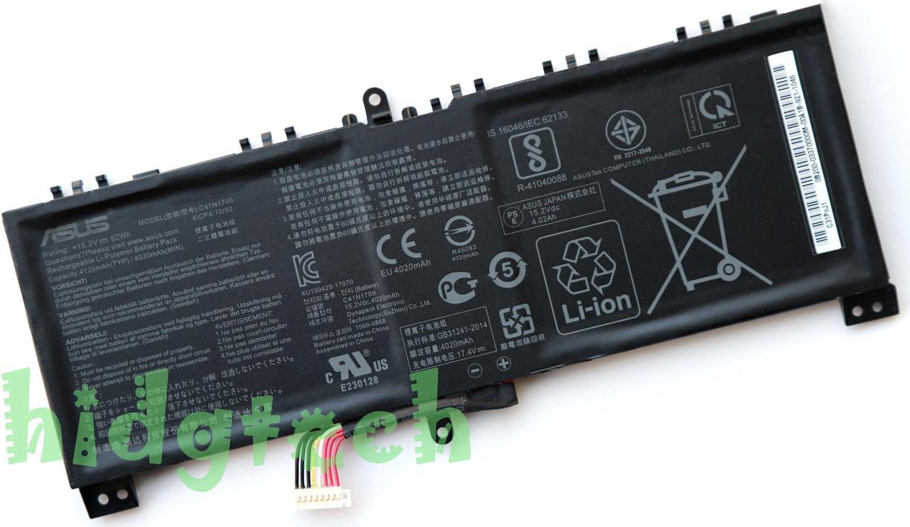 New Genuine C41N1709 Battery for Asus ROG Strix SCAR Edition GL503VS GL503VS-DH74 GL503VS-EI001T 0B200-02730000