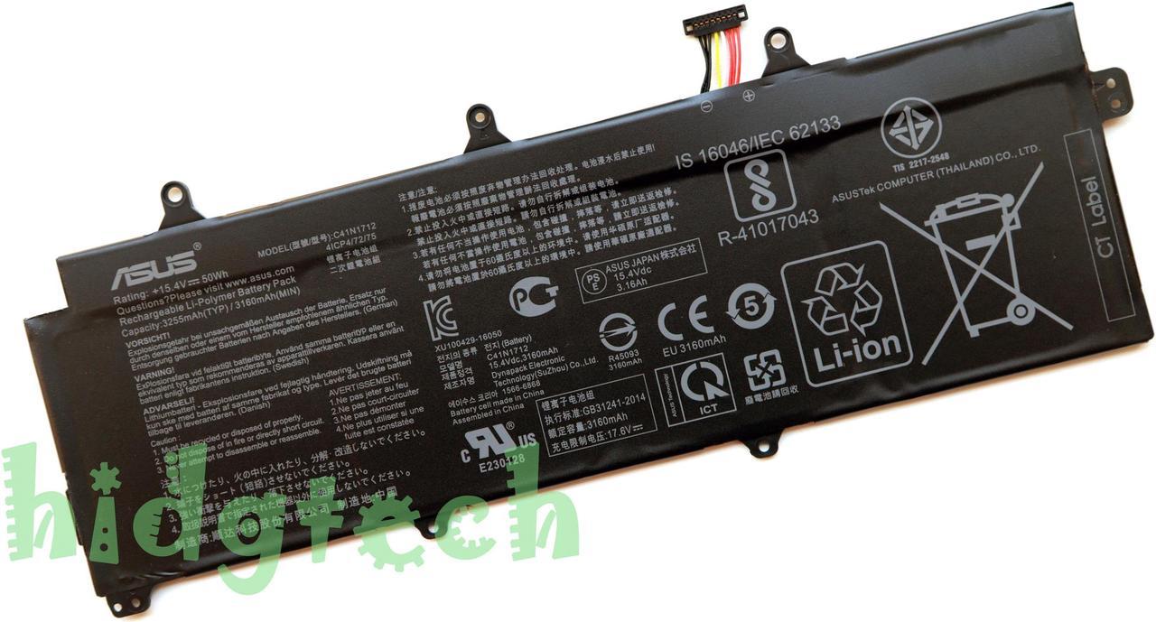 NEW Genuine C41N1712 Battery For ASUS ROG Zephyrus GX501 GX501G GX501GI GX501V GX501VS GX501VI GX501GM GX501VS-XS71 Series 0B200-02380100 4ICP4/72/75