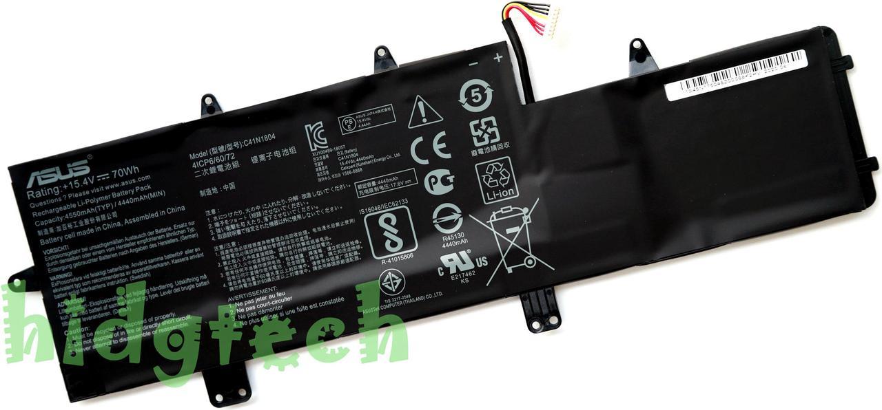 New Genuine C41N1804 Battery for Asus ZenBook Pro 14 UX450FDX UX450FD UX480 UX480FD Series 0B200-02980100