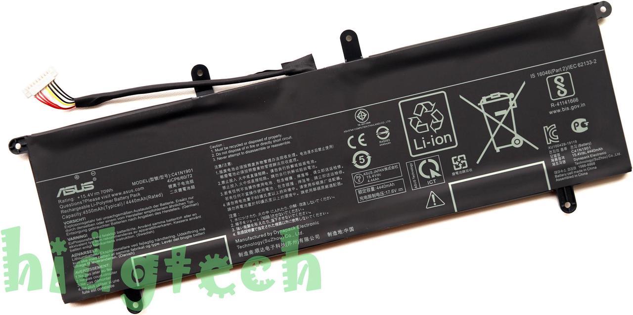 New Genuine C41N1901 Battery For ASUS ZENBOOK DUO UX481F UX481FLY UX481FA-DB71T Series 4ICP6/60/72