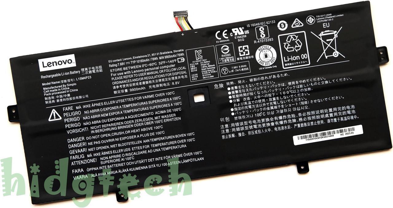 New Genuine L15M4P23 L15M4P21 L15C4P21 L15C4P22 Battery for Lenovo Yoga 5 Pro 910-13IKB Yoga 910 910-13IKB Series 5B10L22508