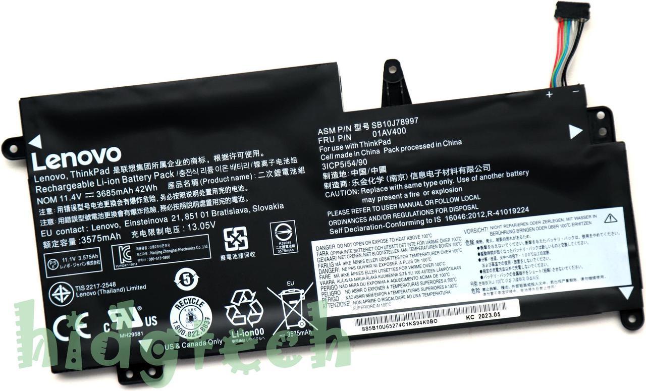 New Genuine 01AV400 01AV401 01AV402 01AV435 01AV436 01AV437 Battery for ThinkPad S2 13 Chromebook